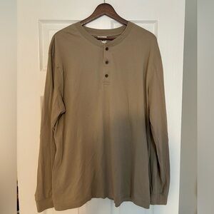 L.L. Bean Henley Beige Large